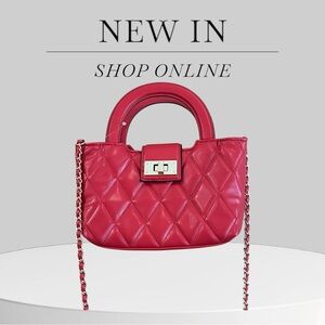 Aldo designed Elegant Red Quilted Handbag